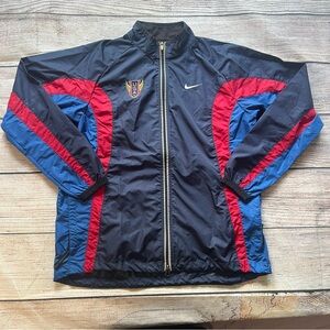 VTG NIKE Olympic Team USA Womens Track Running‎ Jacket Size Large Windbreaker